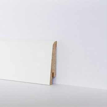 SOCKELLEISTE MDF TYP 04 WEISS FOLIERT 60 MM