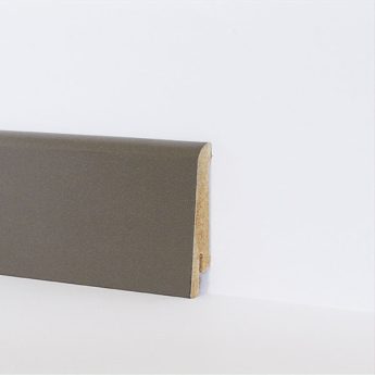 SOCKELLEISTE ALU DUNKEL MDF TYP 04 BEFOLIERT 60 MM