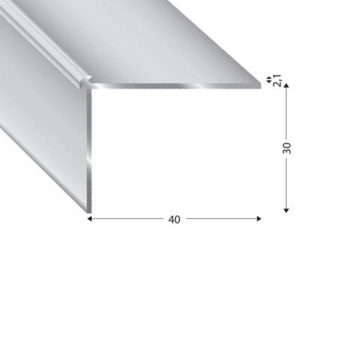TREPPENPROFIL V=2,1 MM SILBER 270 CM
