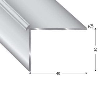 TREPPENPROFIL V=6,5 MM SILBER 270 CM