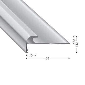 TREPPENPROFIL V=4,2 MM SILBER 270 CM