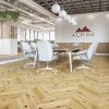 PARKETT EICHE CHEVRON 45 ALZACE COUNTRY MATT LACKIERT GEBÜRSTET 4VM NUT UND FEDER