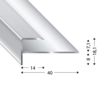 TREPPENPROFIL 15070 ALU SILBER