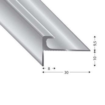TREPPENPROFIL V=6,5 MM SILBER 270 CM