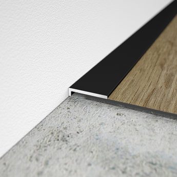 ABSCHLUSSPROFIL AL16X2 ALU SCHWARZ C35 AD VINYL