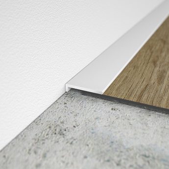 ABSCHLUSSPROFIL AL16X2 ALU WEISS RAL 9016 AD VINYL