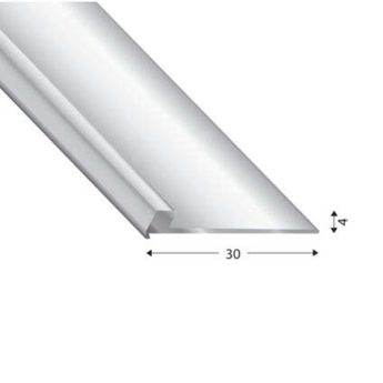 ABSCHLUSSPROFIL V=3 MM SILBER 270 CM