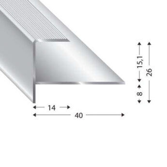 TREPPENPROFIL SILBER 15 MM
