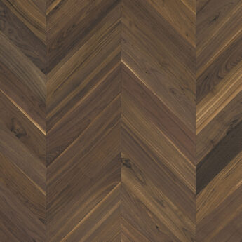 PARKETT NUSSBAUM AM MERIBEL ABC CHEVRON 45 LACKIERT NUT UND FEDER